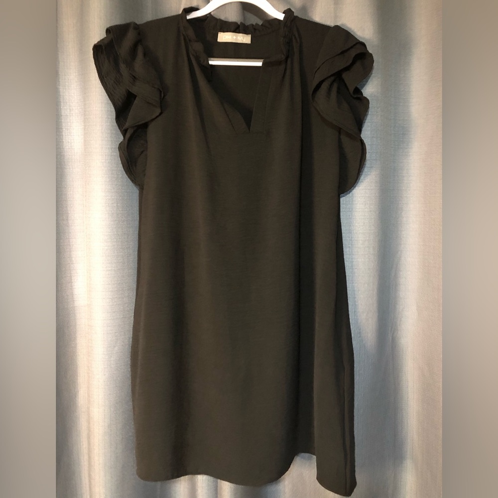 🥰CUTE WOMENS BLACK SHIFT DRESS SIZE Medium